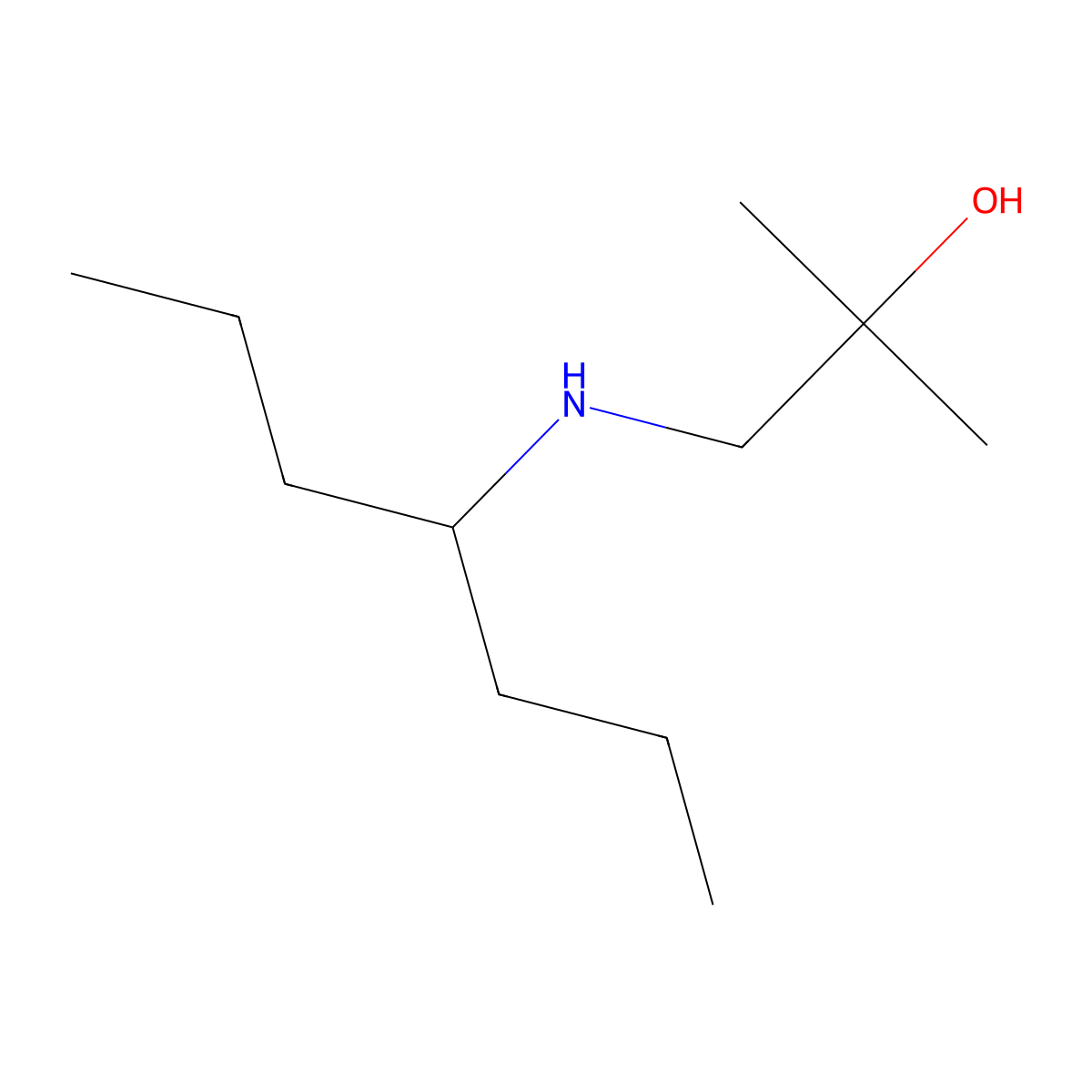 1-[(Heptan-4-yl)amino]-2-methylpropan-2-ol molecular structure, CAS 1478413-73-8