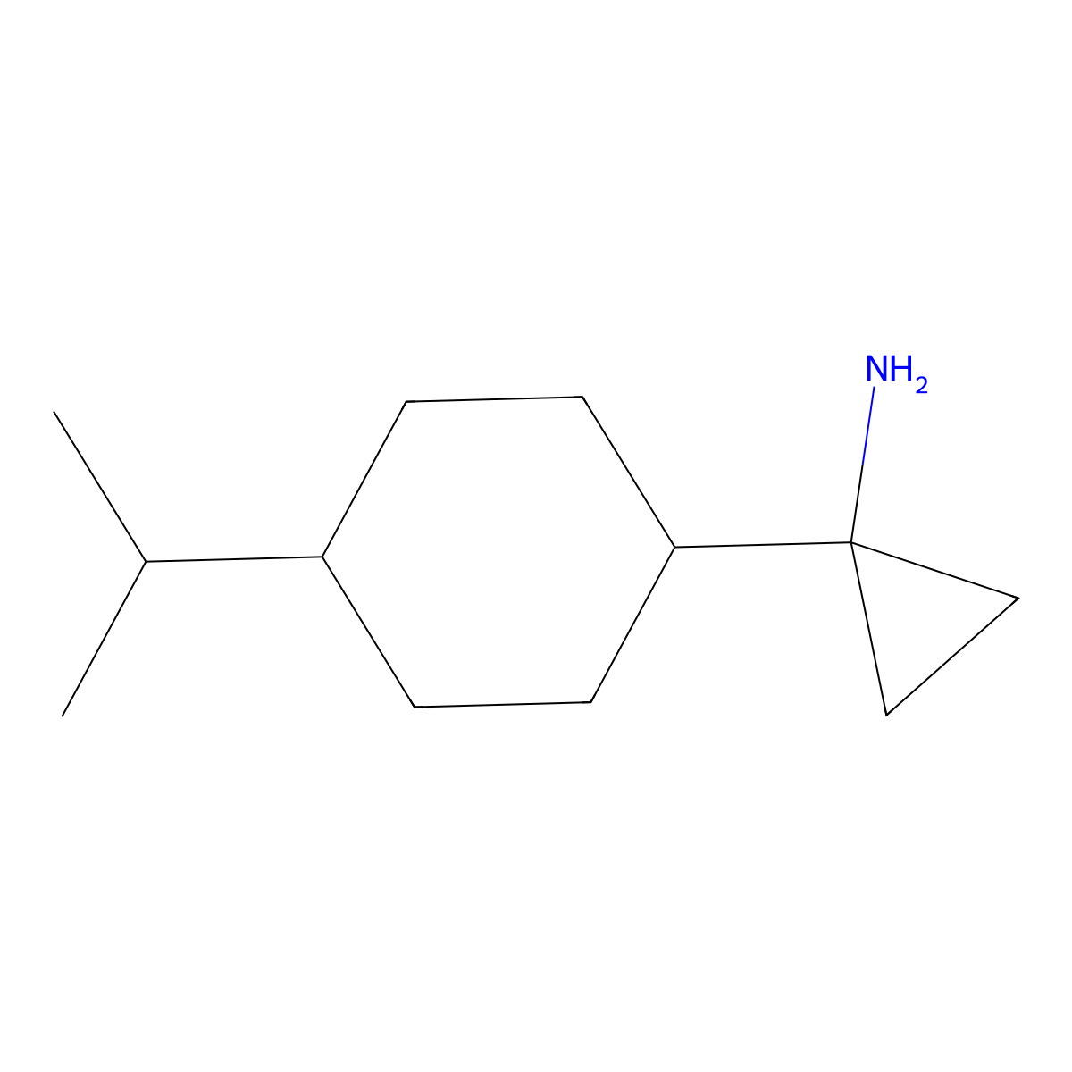 1-(4-Isopropylcyclohexyl)cyclopropan-1-amine molecular structure, CAS 1478429-96-7