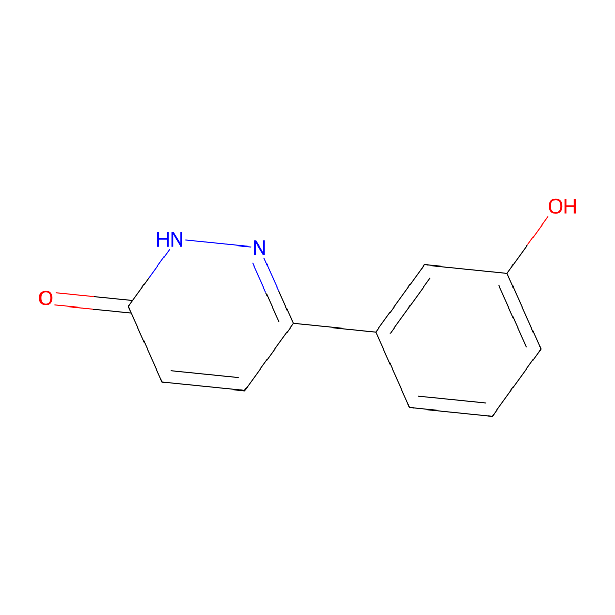 6-(3-Hydroxyphenyl)pyridazin-3(2H)-one molecular structure, CAS 147849-75-0