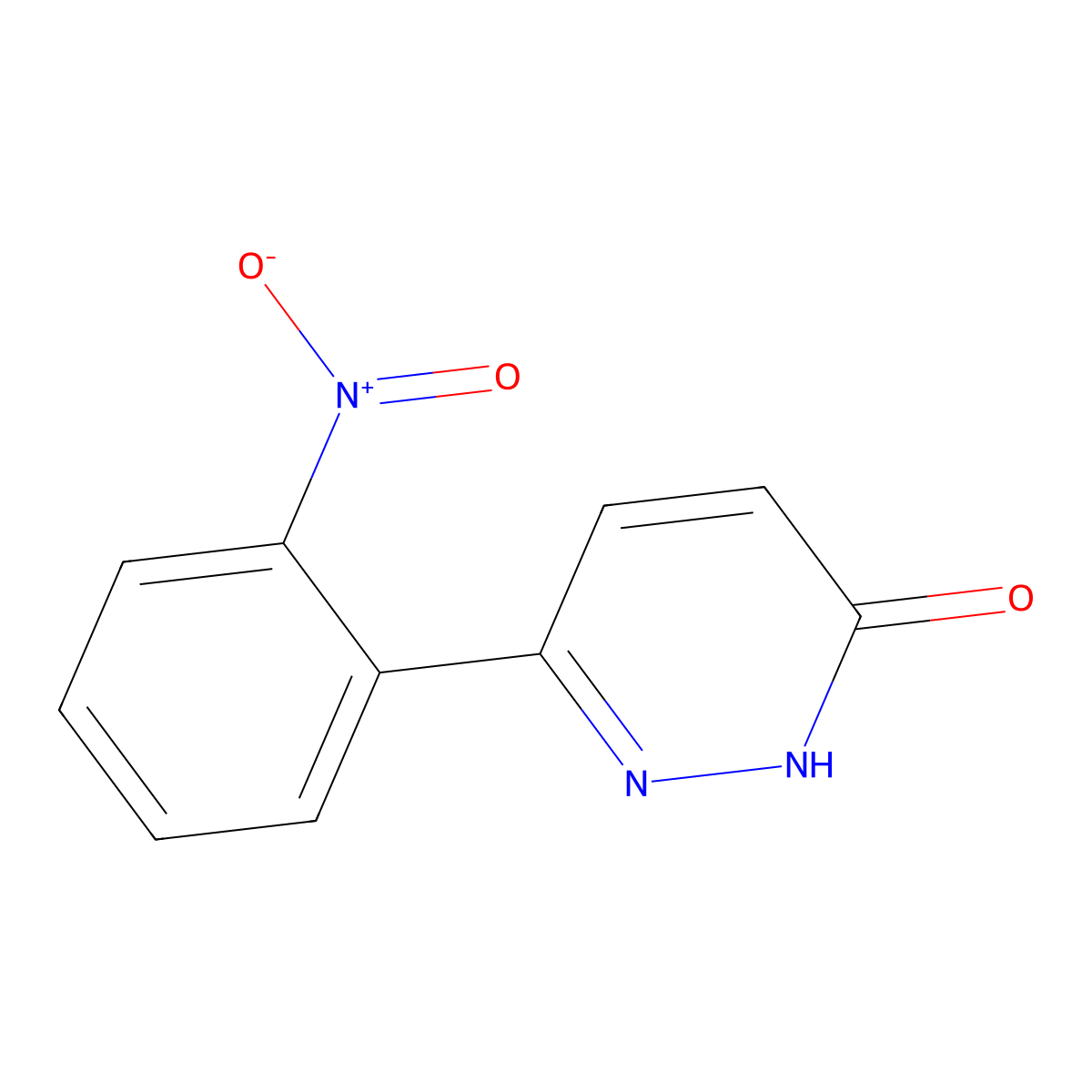 6-(2-Nitrophenyl)-2,3-dihydropyridazin-3-one molecular structure, CAS 147849-76-1
