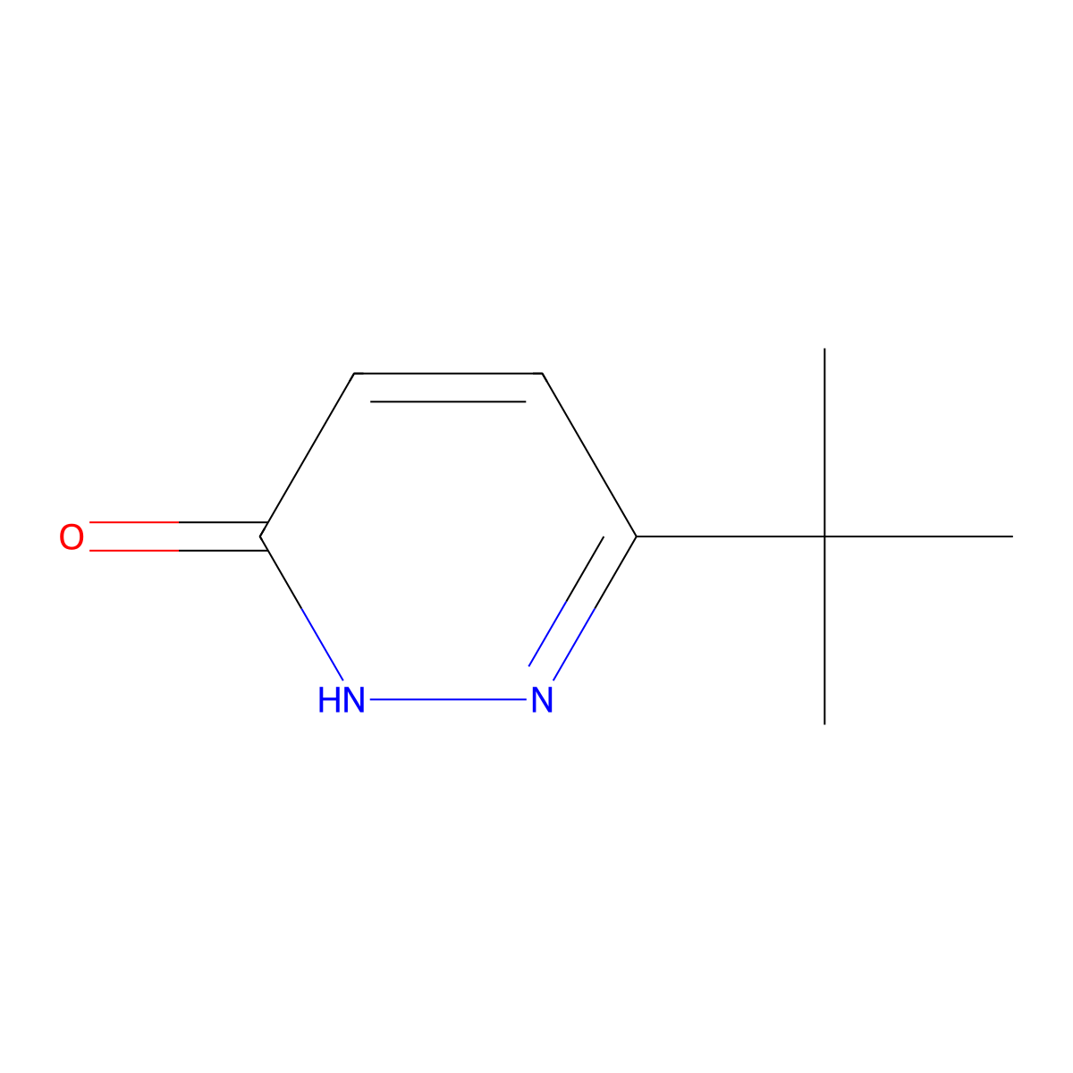 6-Tert-butyl-2,3-dihydropyridazin-3-one molecular structure, CAS 147849-82-9