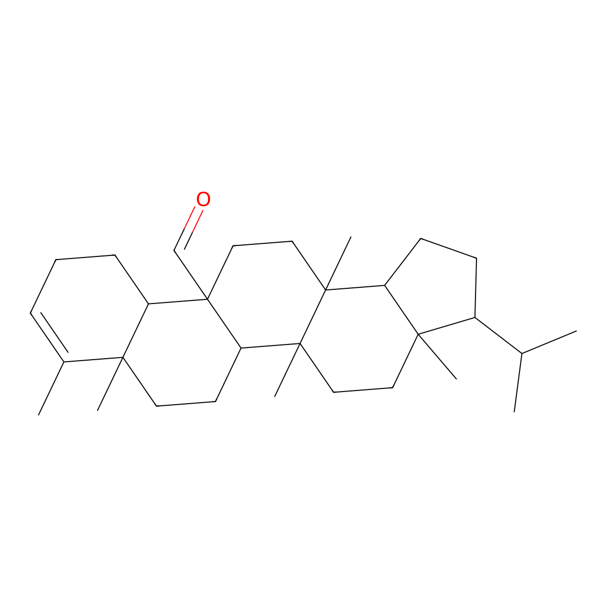 Filic-3-en-25-al molecular structure, CAS 147850-78-0