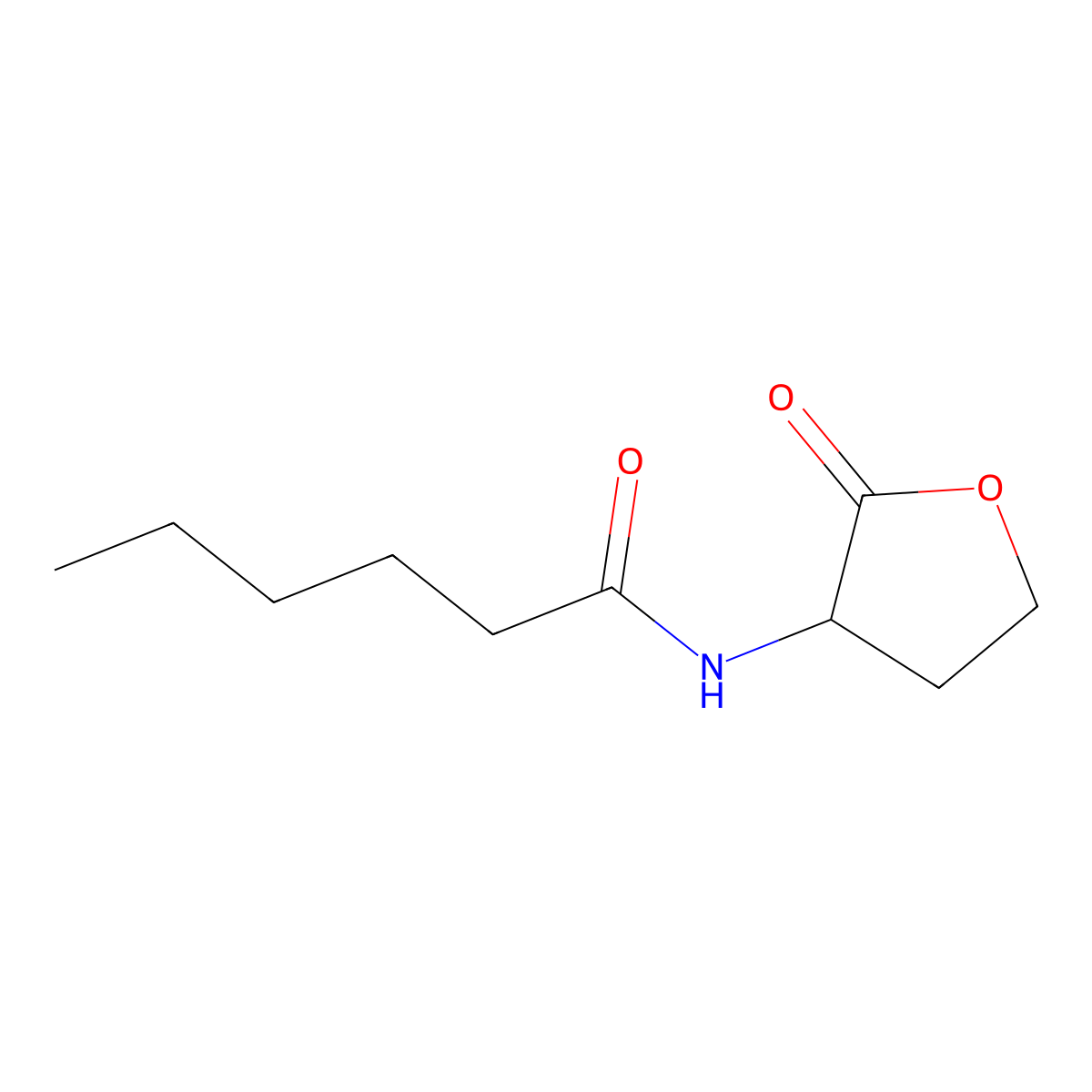 N-Hexanoyl-L-Homoserine lactone molecular structure, CAS 147852-83-3