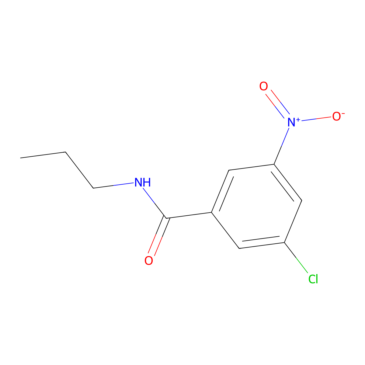 3-Chloro-5-nitro-N-propylbenzamide molecular structure, CAS 1478564-26-9