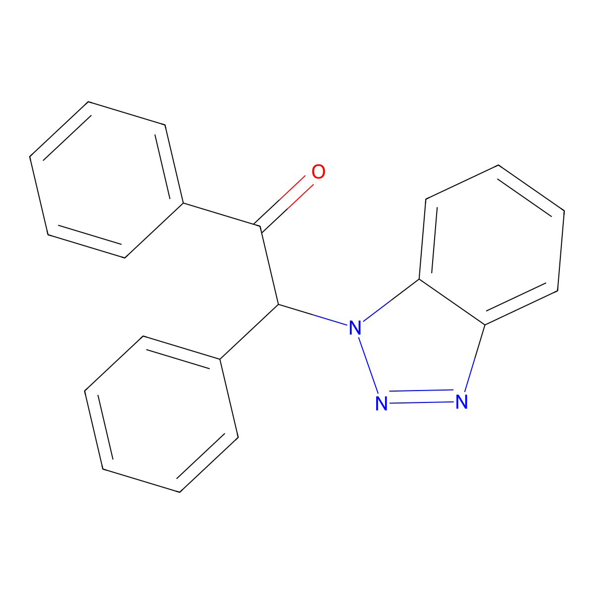 2-(1H-1,2,3-Benzotriazol-1-yl)-1,2-diphenylethan-1-one molecular structure, CAS 147861-19-6