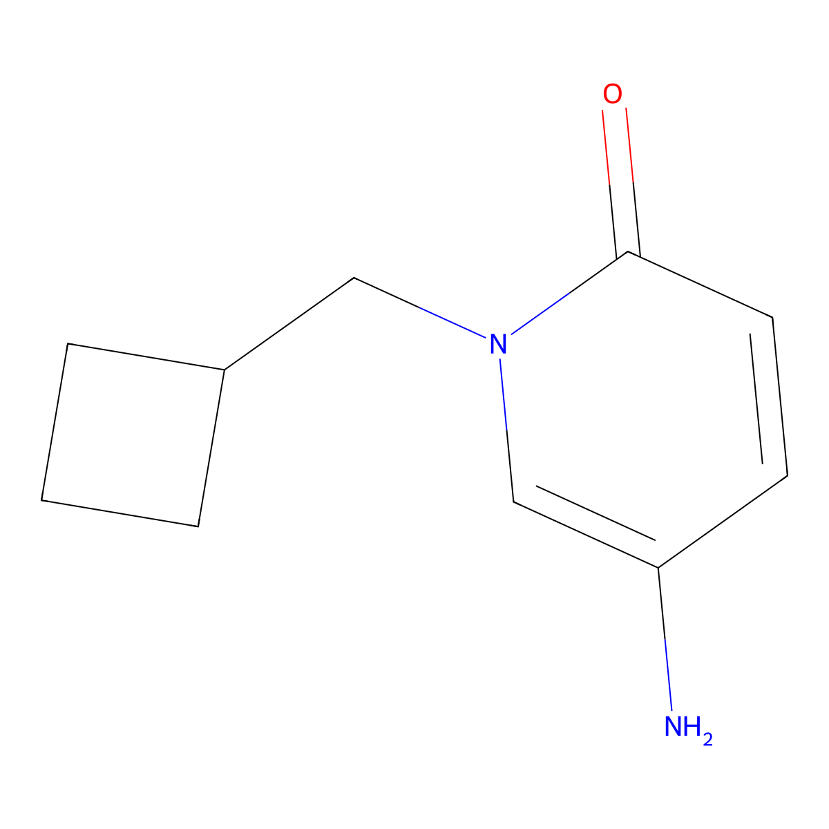 5-Amino-1-(cyclobutylmethyl)-1,2-dihydropyridin-2-one molecular structure, CAS 1478644-17-5