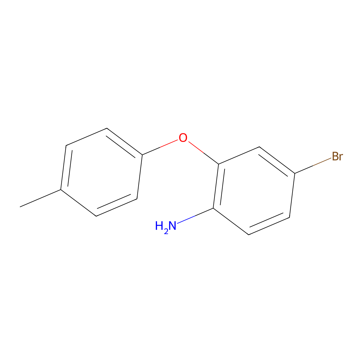 4-Bromo-2-(4-methylphenoxy)aniline molecular structure, CAS 1478675-68-1