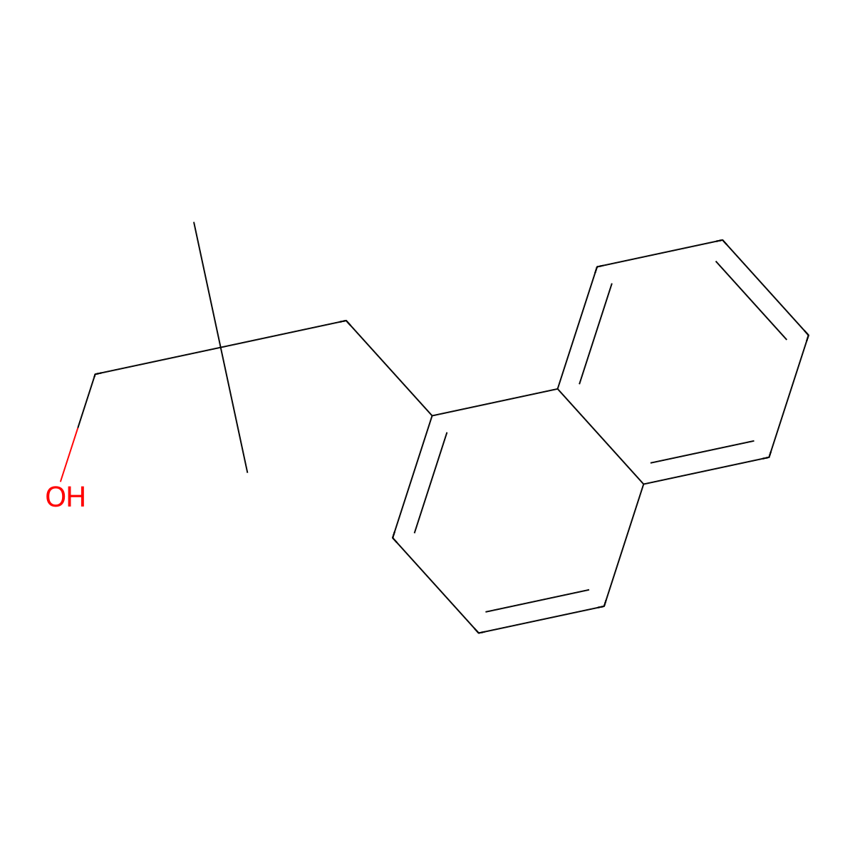 2,2-Dimethyl-3-(naphthalen-1-yl)propan-1-ol molecular structure, CAS 1478708-39-2