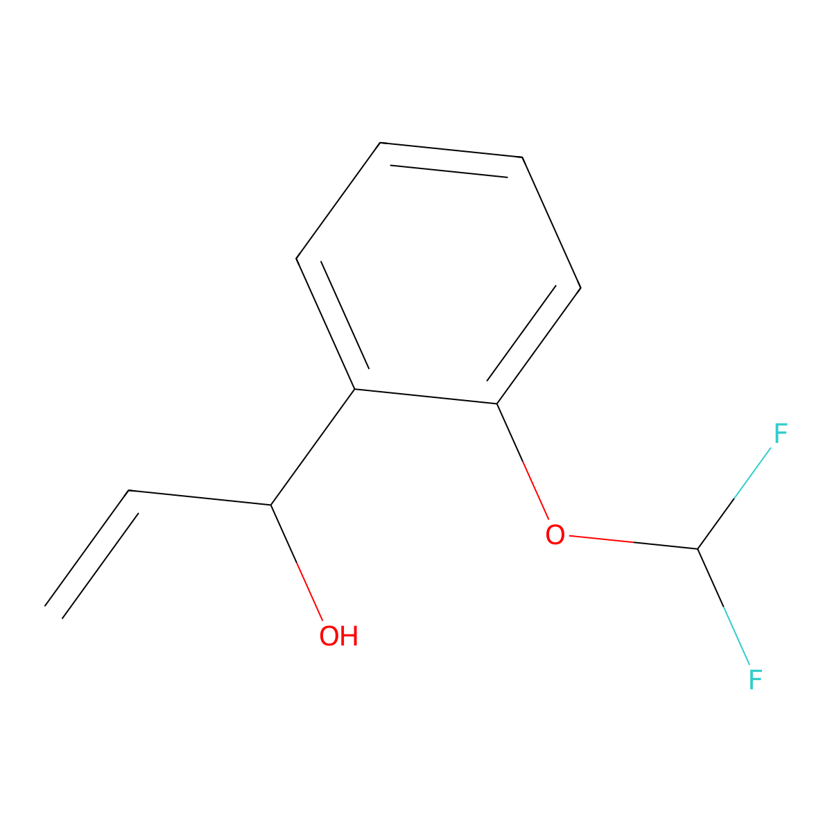 1-[2-(Difluoromethoxy)phenyl]prop-2-en-1-ol molecular structure, CAS 1478736-32-1