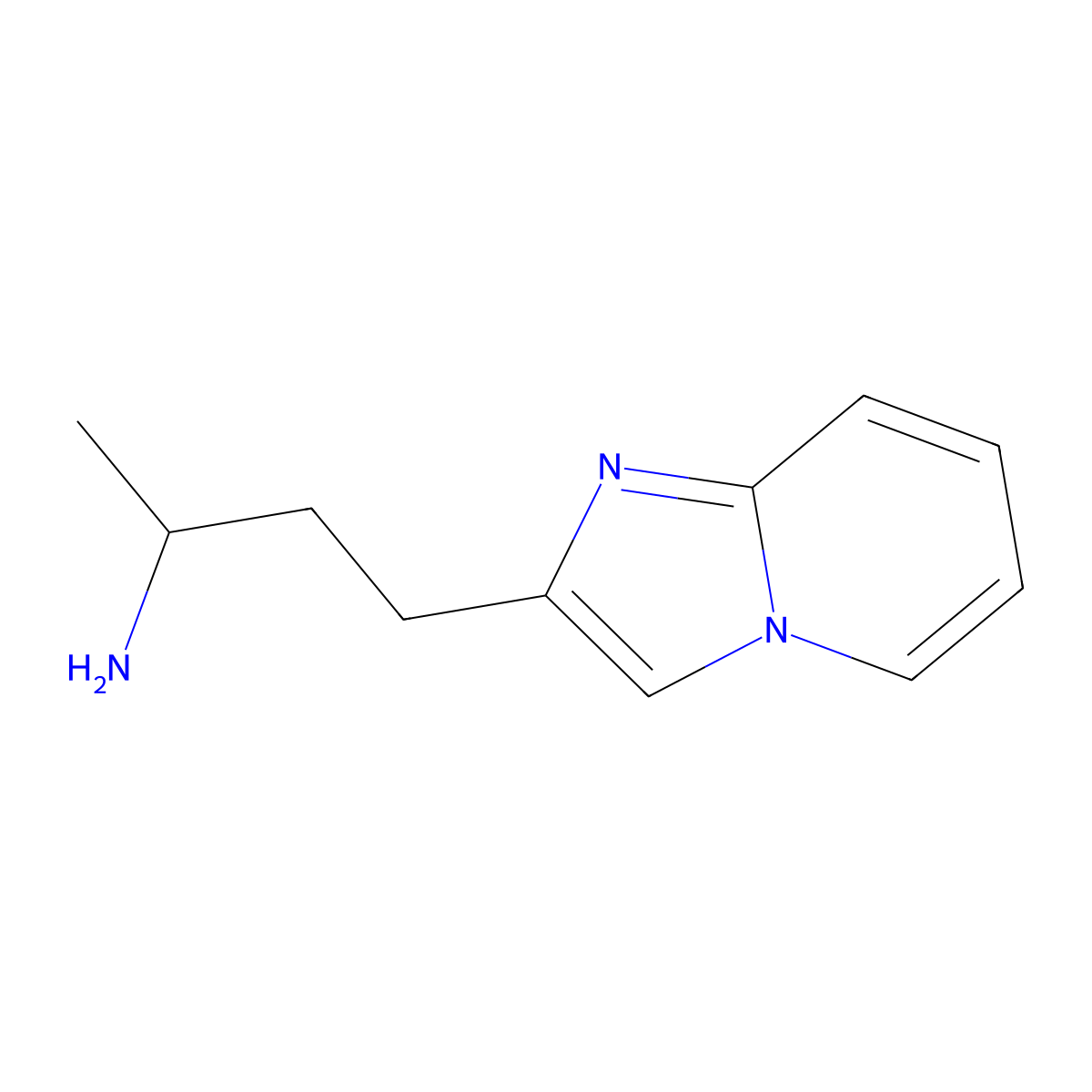 4-(Imidazo[1,2-a]pyridin-2-yl)butan-2-amine molecular structure, CAS 1478875-87-4