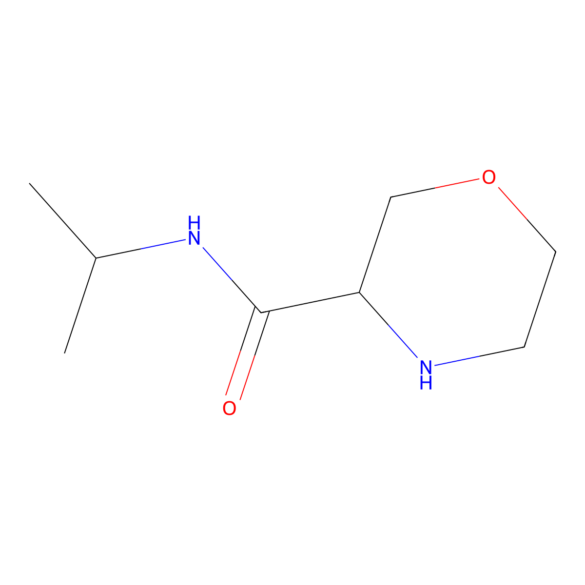 N-Isopropylmorpholine-3-carboxamide molecular structure, CAS 1478894-01-7