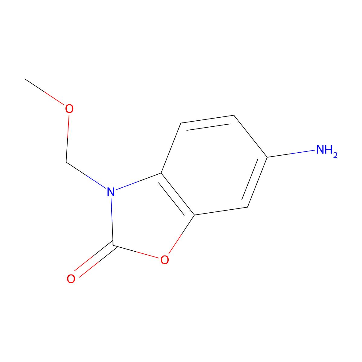 6-Amino-3-(methoxymethyl)-2,3-dihydro-1,3-benzoxazol-2-one molecular structure, CAS 1478937-72-2