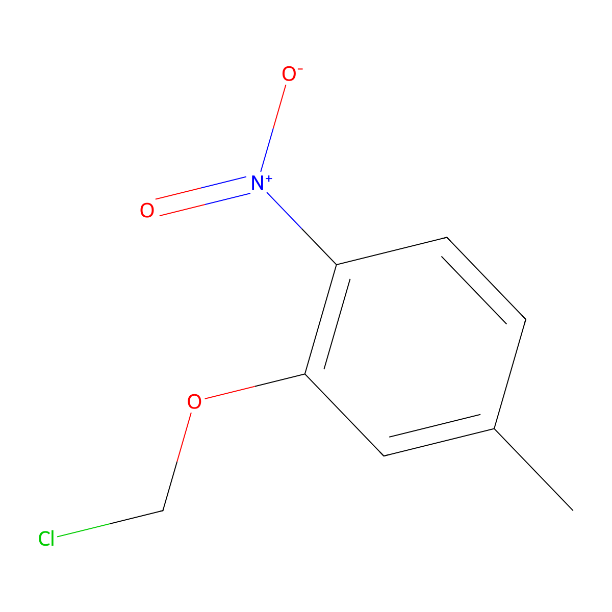 2-(Chloromethoxy)-4-methyl-1-nitrobenzene molecular structure, CAS 14790-65-9