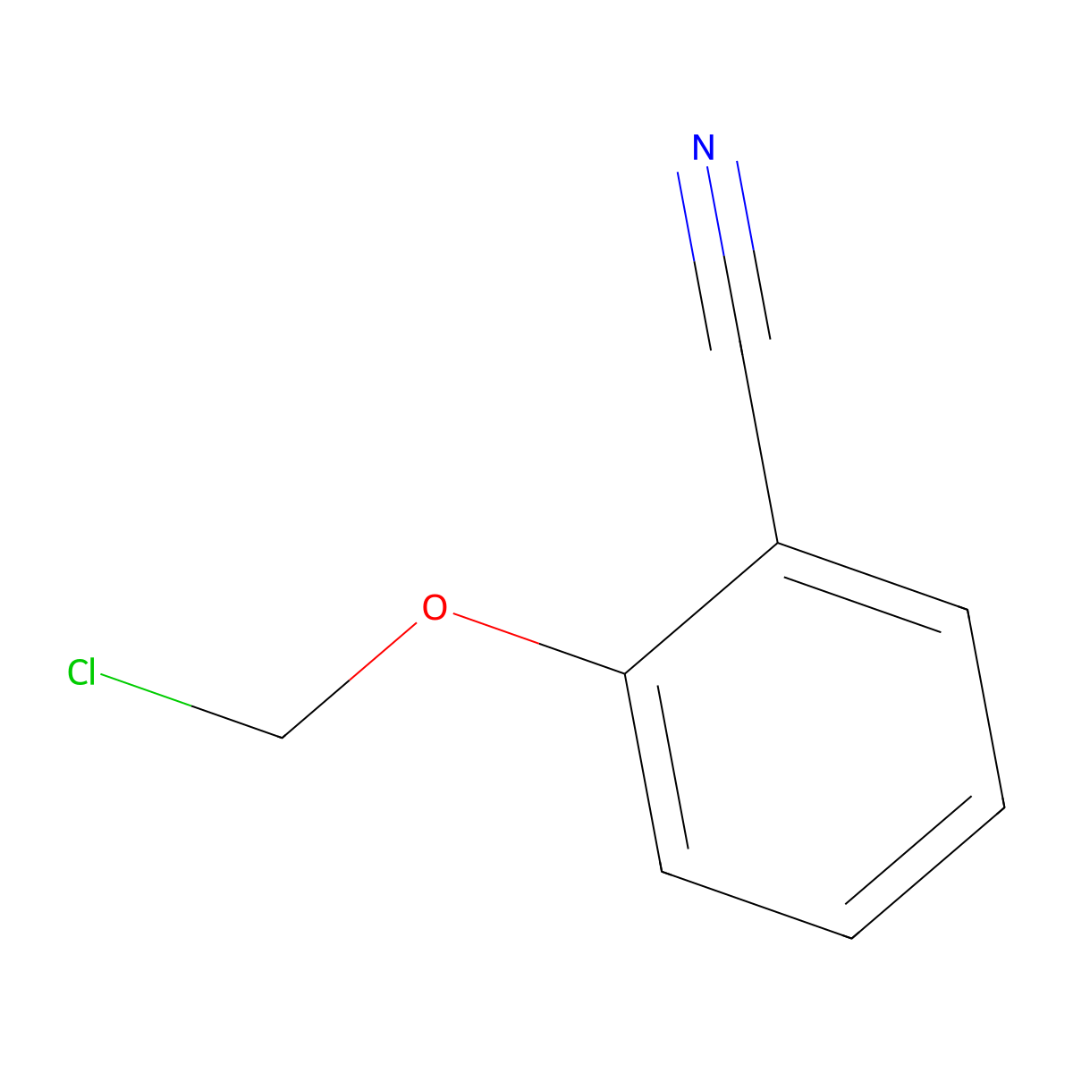 2-(Chloromethoxy)benzonitrile molecular structure, CAS 14790-68-2