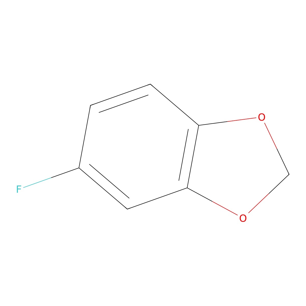 5-Fluorobenzo(d)(1,3)dioxole molecular structure, CAS 147900-49-0