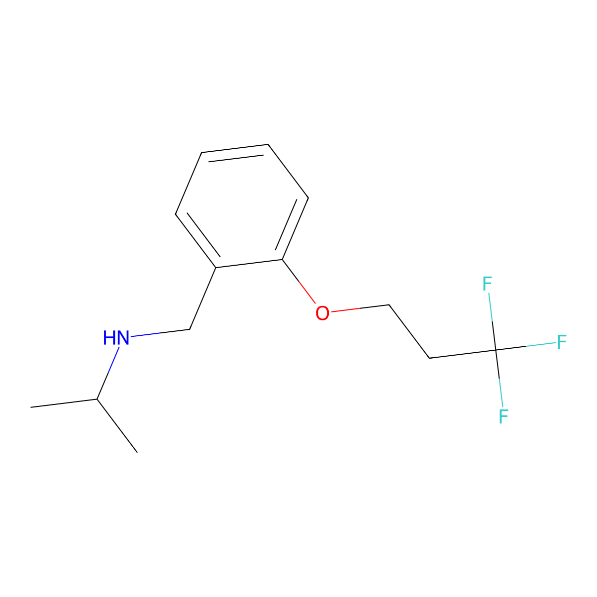 N-(2-(3,3,3-Trifluoropropoxy)benzyl)propan-2-amine molecular structure, CAS 1479073-10-3