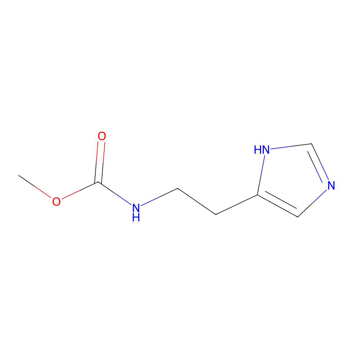 methyl N-(2-(1H-imidazol-5-yl)ethyl)carbamate molecular structure, CAS 1479082-84-2