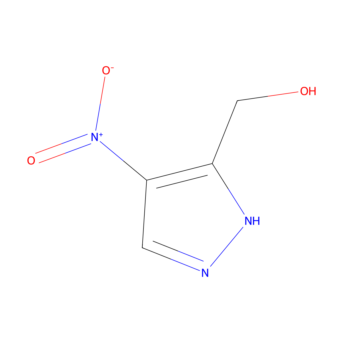 (4-Nitro-1H-pyrazol-5-yl)methanol molecular structure, CAS 1479085-67-0