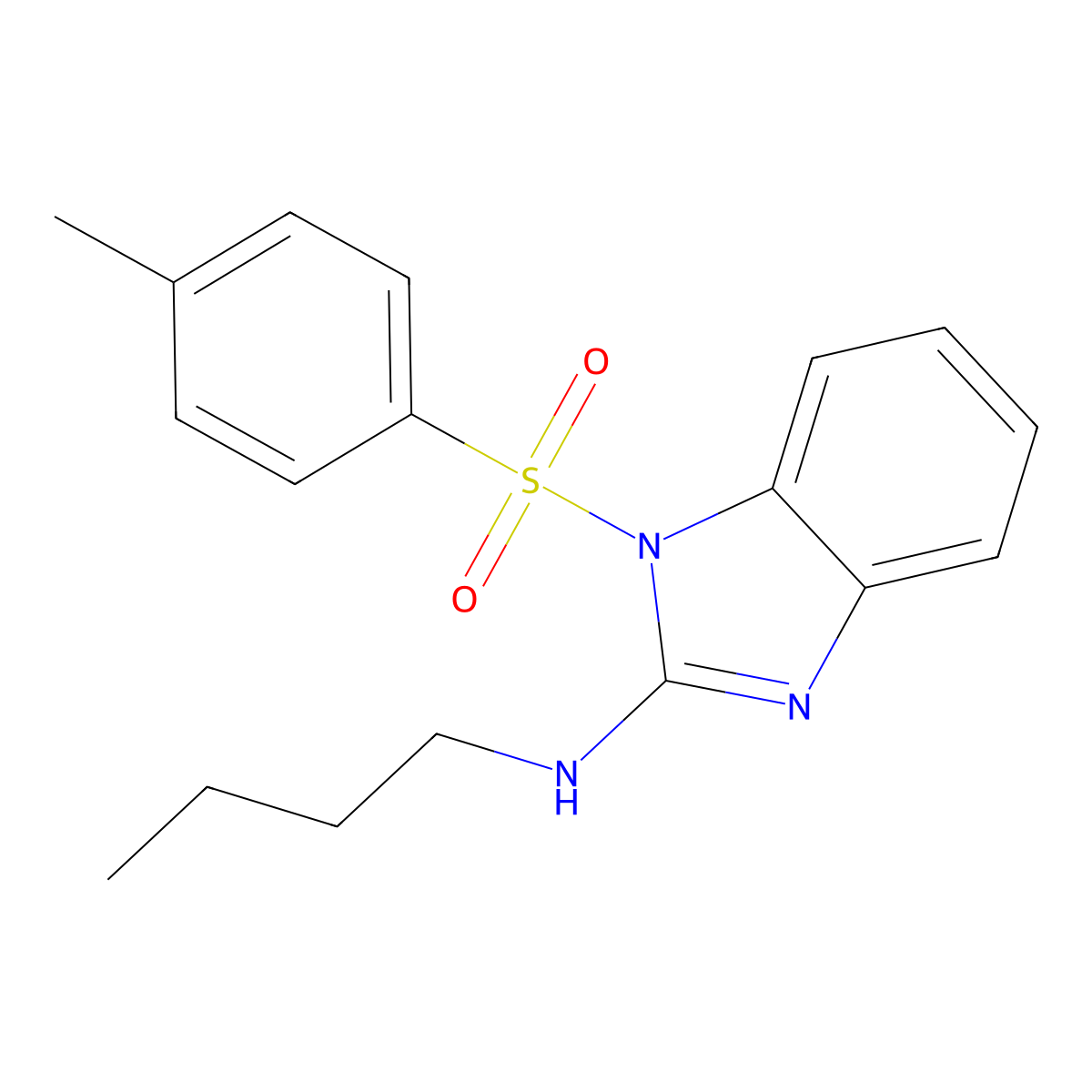 N-Butyl-1-tosyl-1H-benzo[d]imidazol-2-amine molecular structure, CAS 1479165-00-8