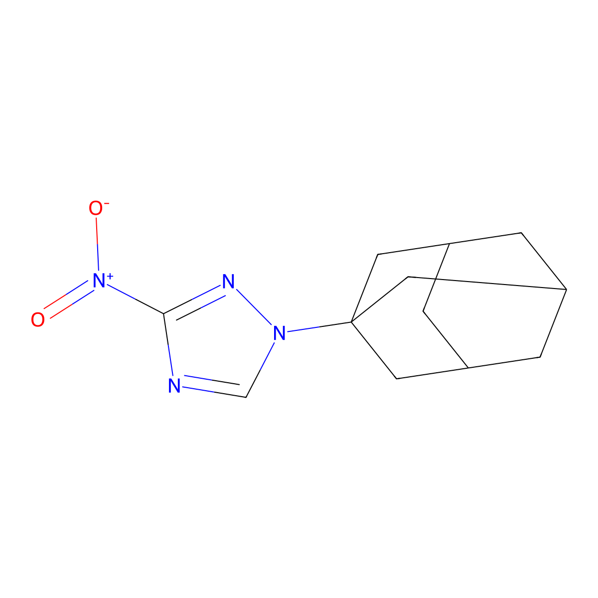 1-(1-Adamantyl)-3-nitro-1,2,4-triazole molecular structure, CAS 147917-48-4