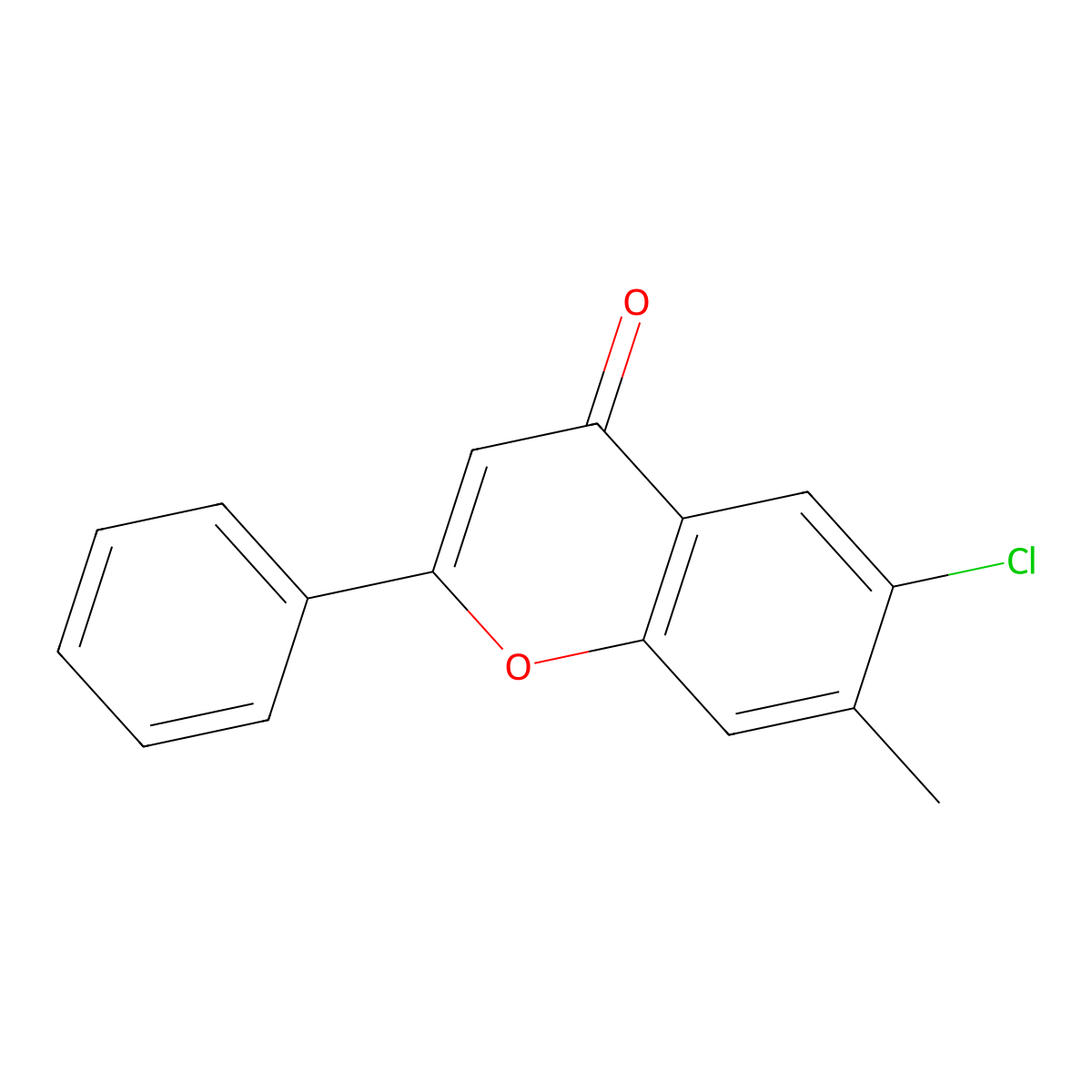 6-Chloro-7-methylflavone molecular structure, CAS 147919-60-6