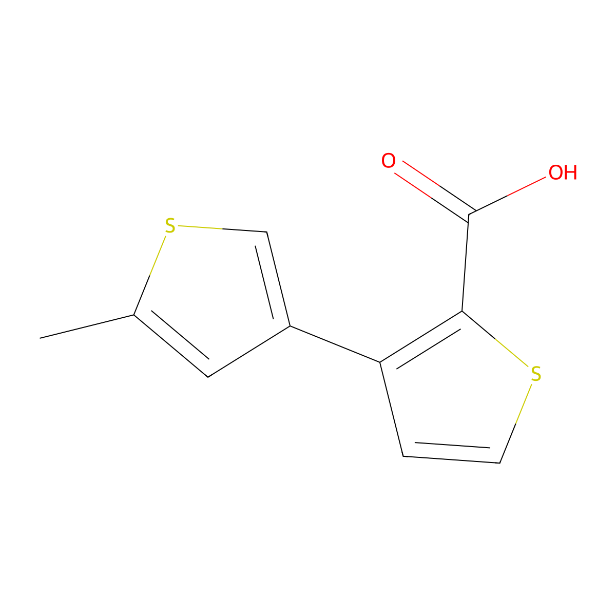 3-(5-Methylthiophen-3-yl)thiophene-2-carboxylic acid molecular structure, CAS 1479204-54-0