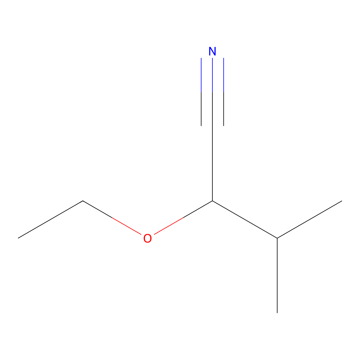 2-Ethoxy-3-methylbutanenitrile molecular structure, CAS 1479205-96-3