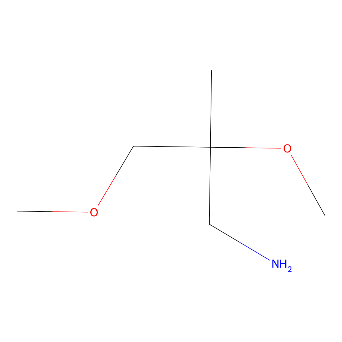 2,3-Dimethoxy-2-methylpropan-1-amine molecular structure, CAS 1479290-66-8