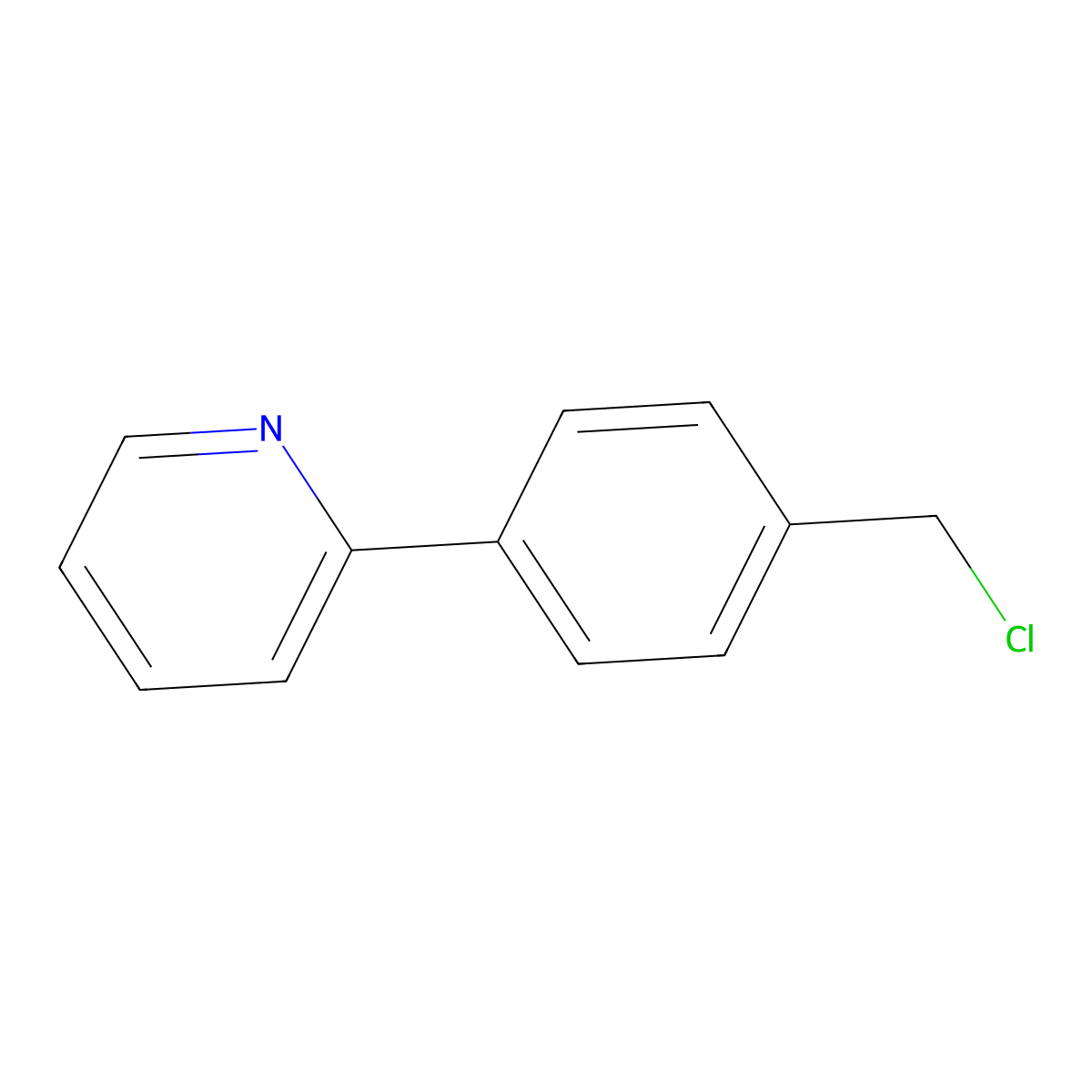 2-(4-(Chloromethyl)phenyl)pyridine molecular structure, CAS 147936-70-7