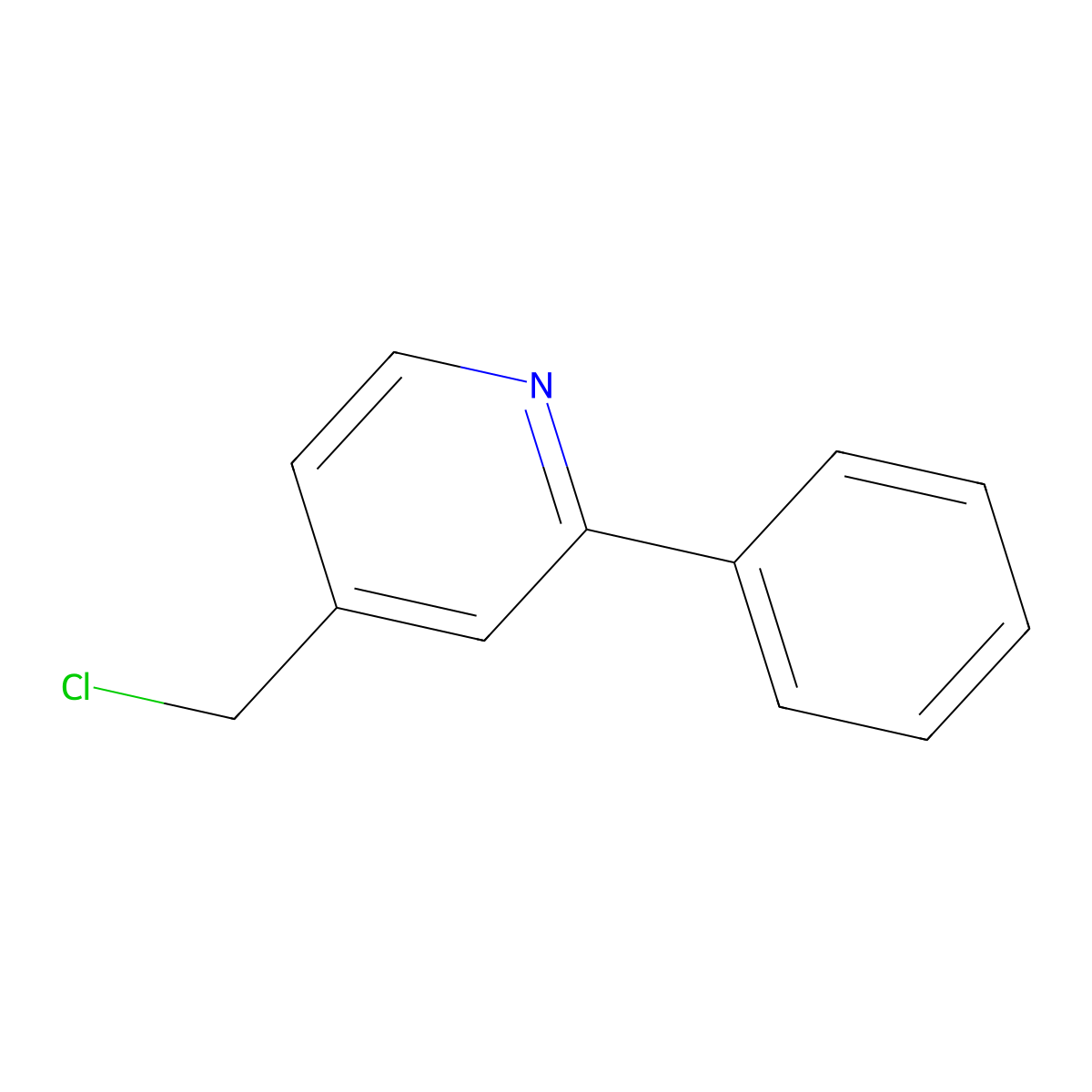 4-(Chloromethyl)-2-phenylpyridine molecular structure, CAS 147937-35-7