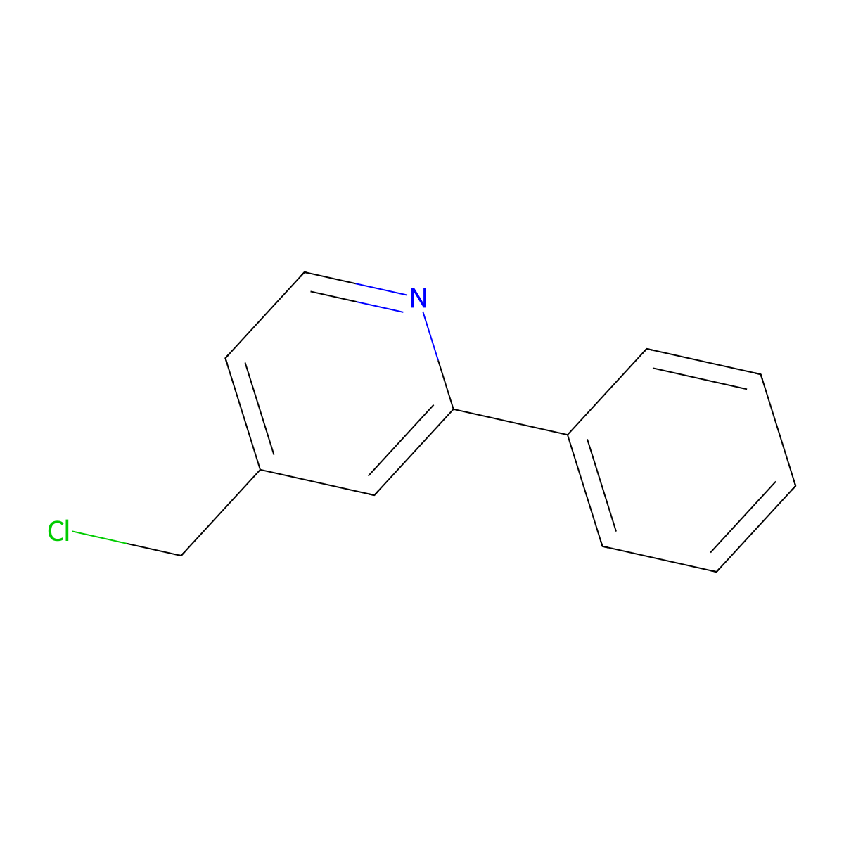 4-(Chloromethyl)-2-phenylpyridine molecular structure, CAS 147937-35-7