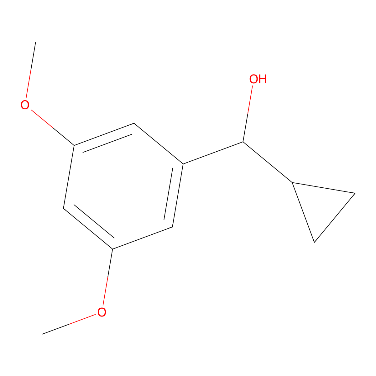 alpha-Cyclopropyl-3,5-dimethoxybenZenemethanol molecular structure, CAS 1479370-79-0