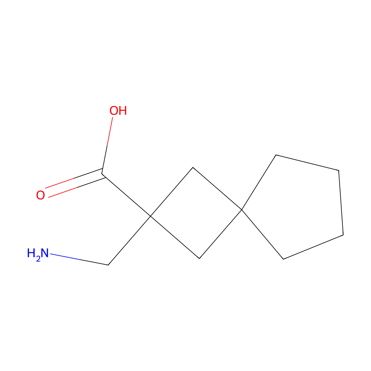 2-(Aminomethyl)spiro[3.4]octane-2-carboxylic acid molecular structure, CAS 1479377-87-1