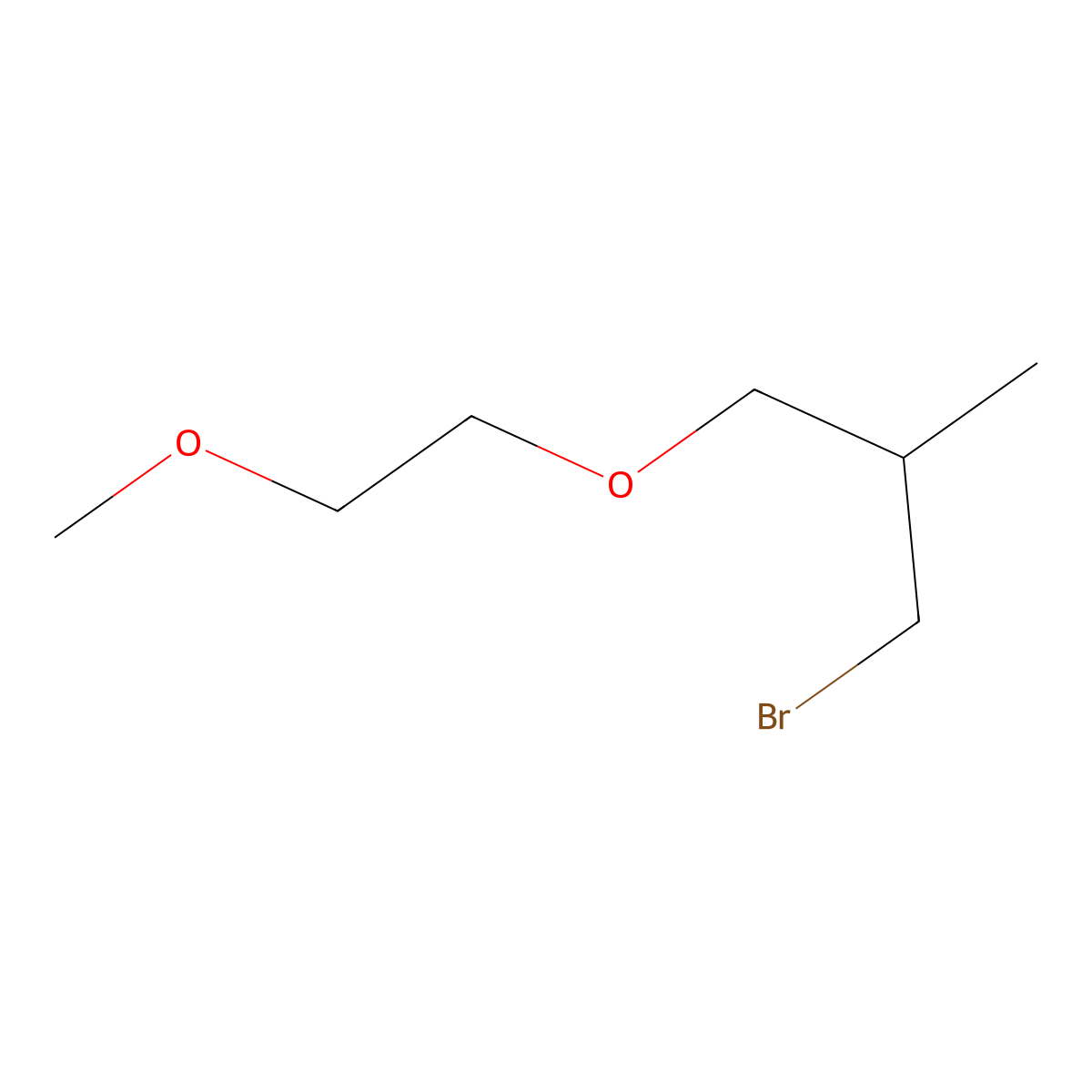 1-Bromo-3-(2-methoxyethoxy)-2-methylpropane molecular structure, CAS 1479382-85-8