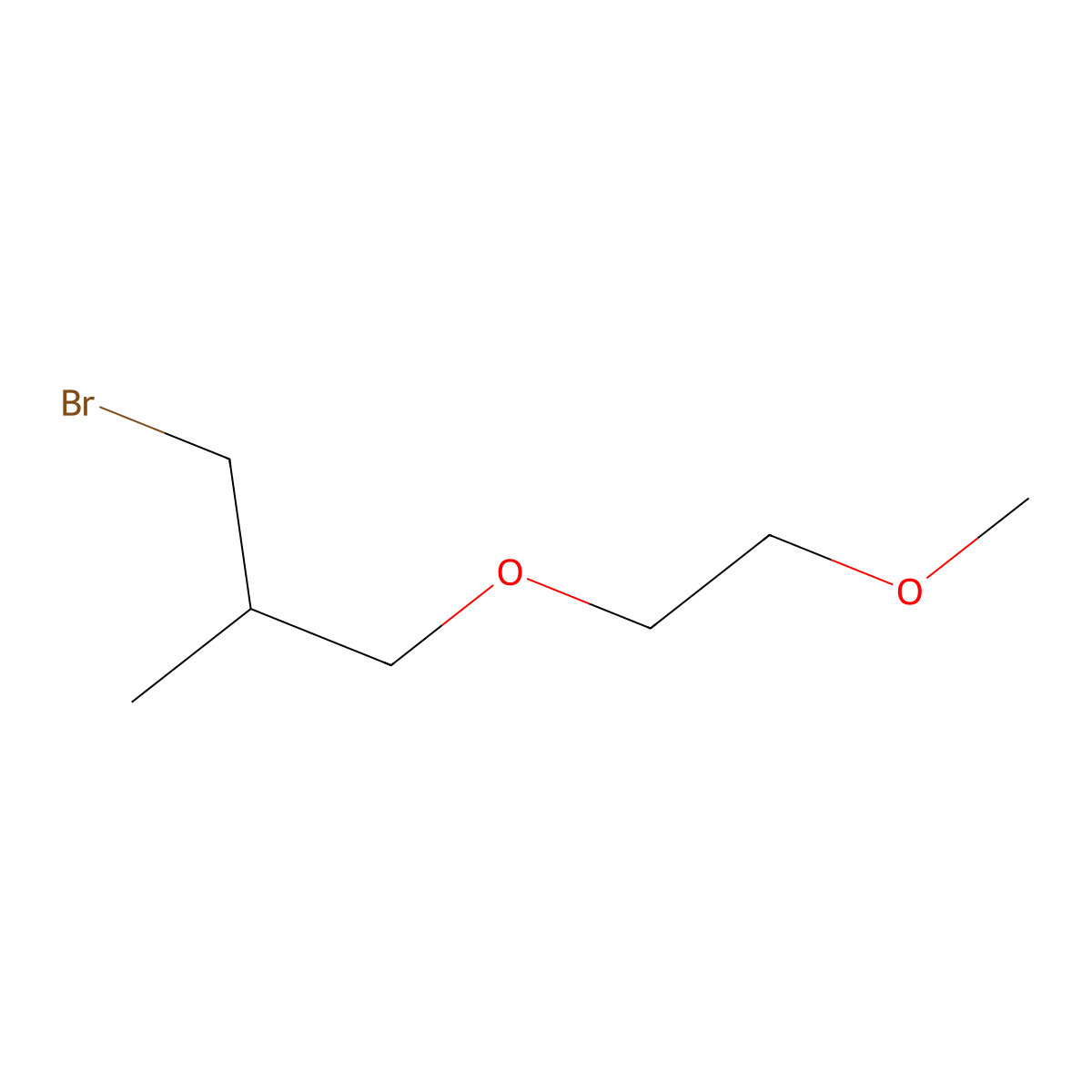 1-Bromo-3-(2-methoxyethoxy)-2-methylpropane molecular structure, CAS 1479382-85-8