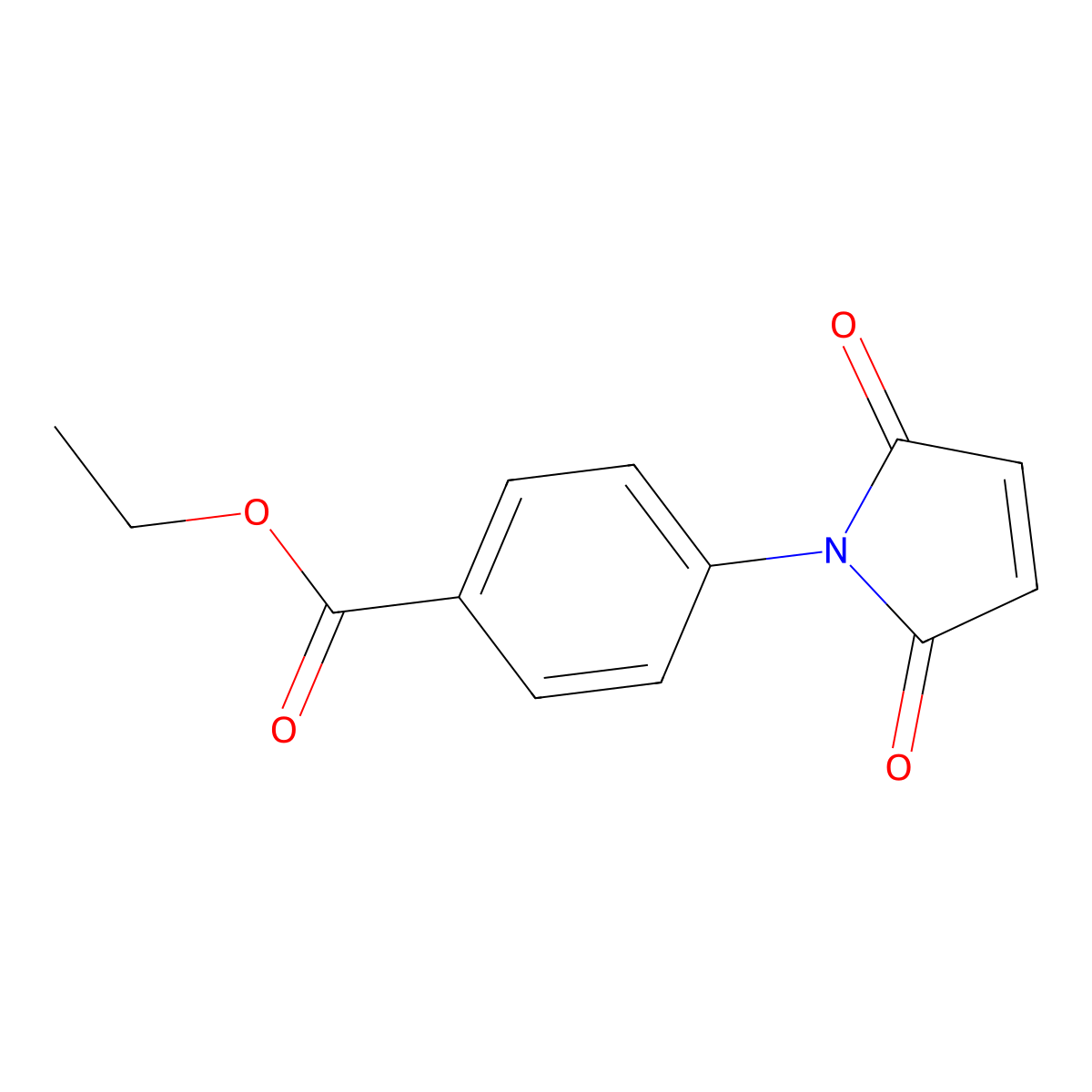Ethyl 4-maleimidobenzoate molecular structure, CAS 14794-06-0