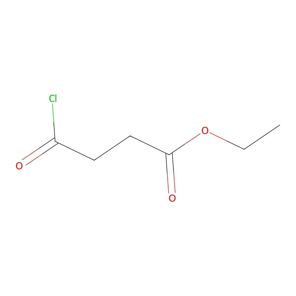 Butanoic acid, 4-chloro-4-oxo-, ethyl ester molecular structure, CAS 14794-31-1