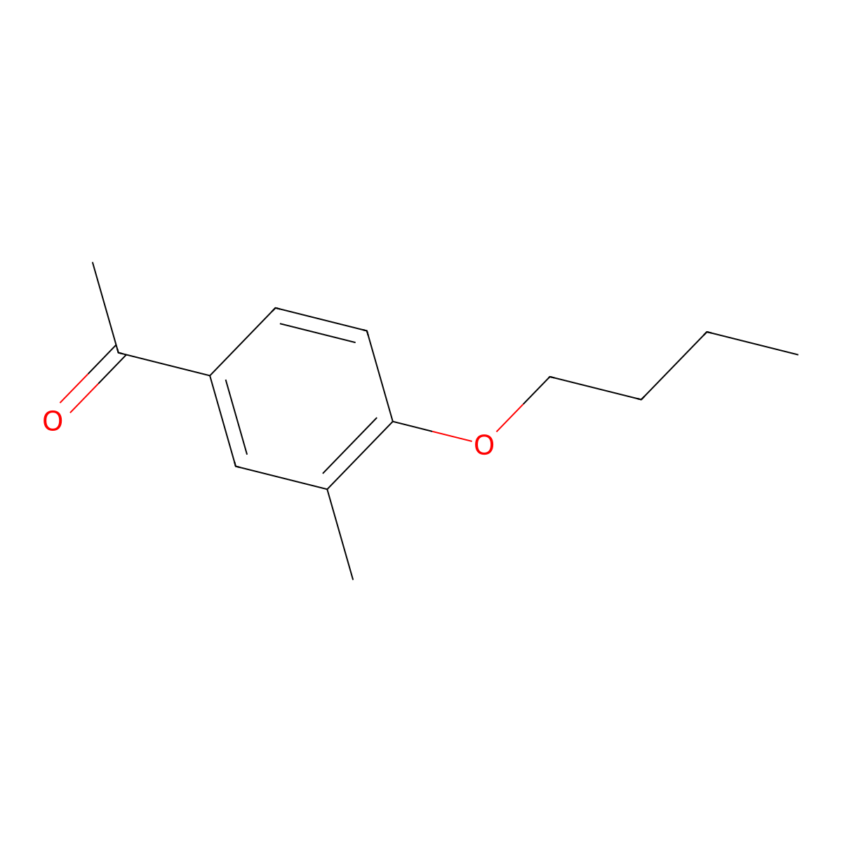 1-(4-Butoxy-3-methylphenyl)ethanone molecular structure, CAS 14794-63-9