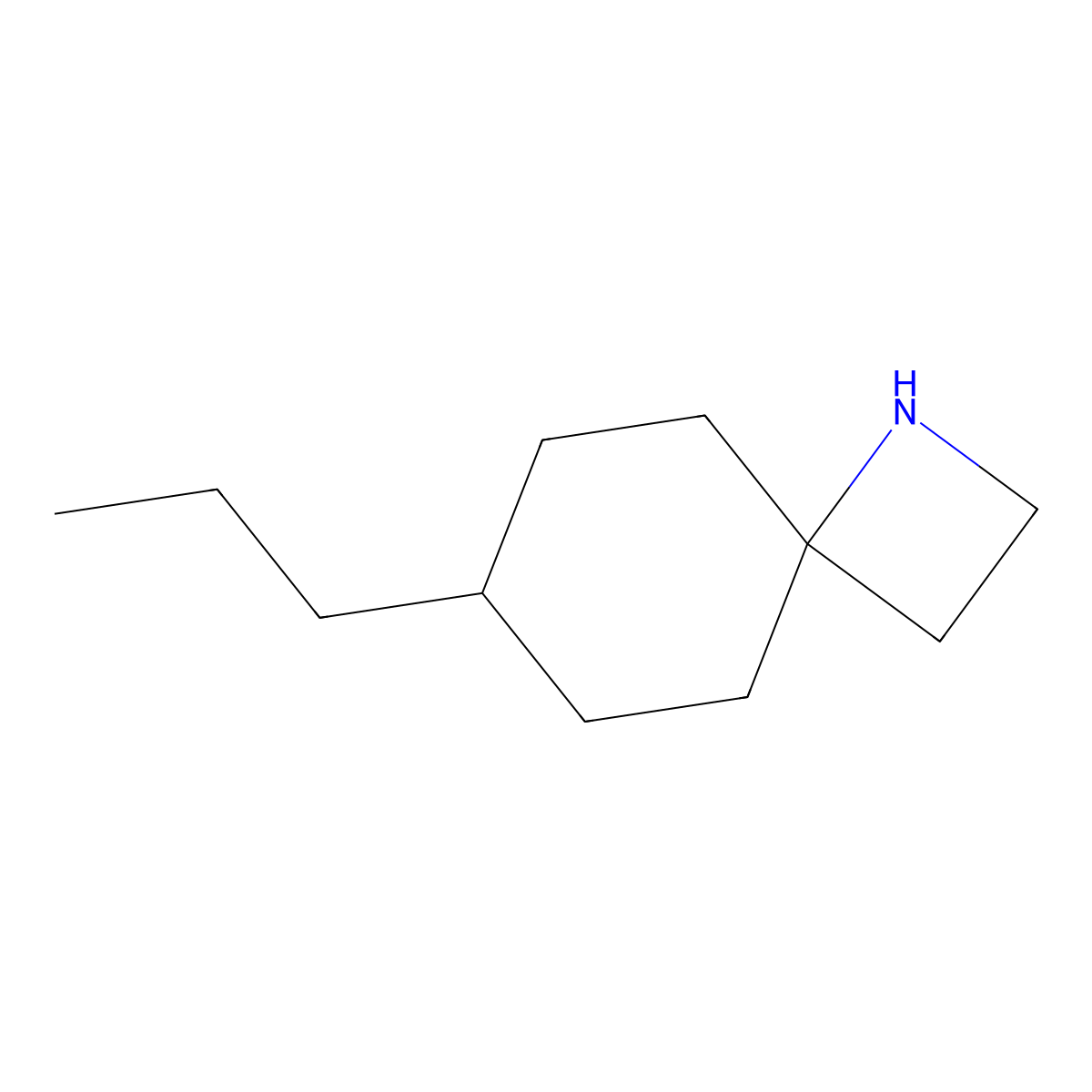 7-Propyl-1-azaspiro[3.5]nonane molecular structure, CAS 1479401-64-3
