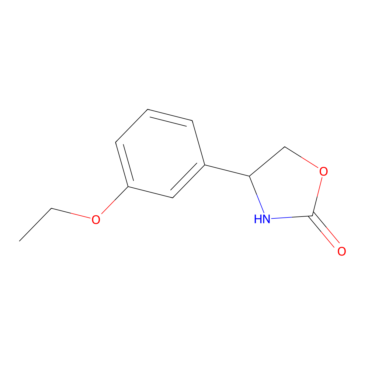 4-(3-Ethoxyphenyl)oxazolidin-2-one molecular structure, CAS 1479429-87-2