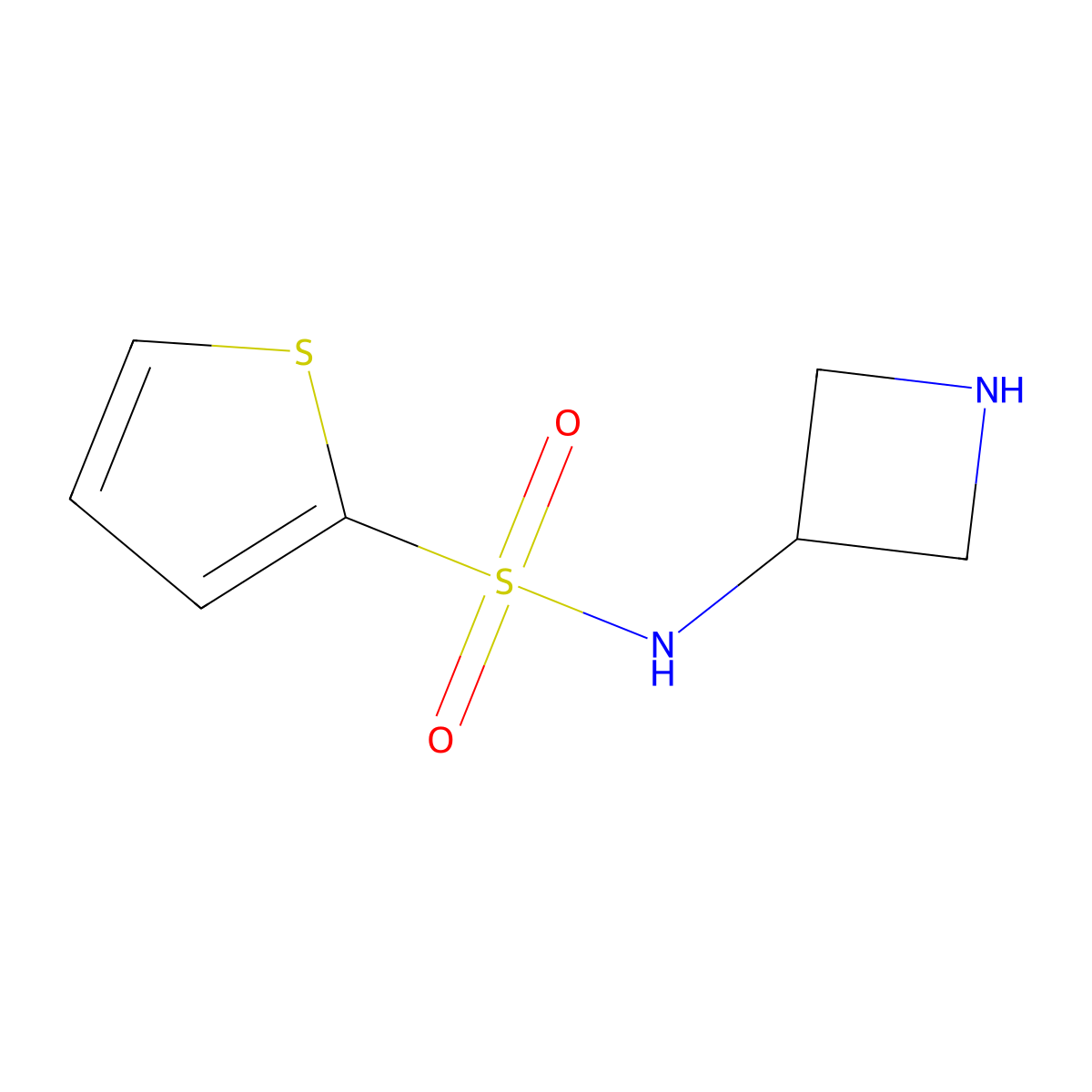 N-(azetidin-3-yl)thiophene-2-sulfonamide molecular structure, CAS 1479449-52-9
