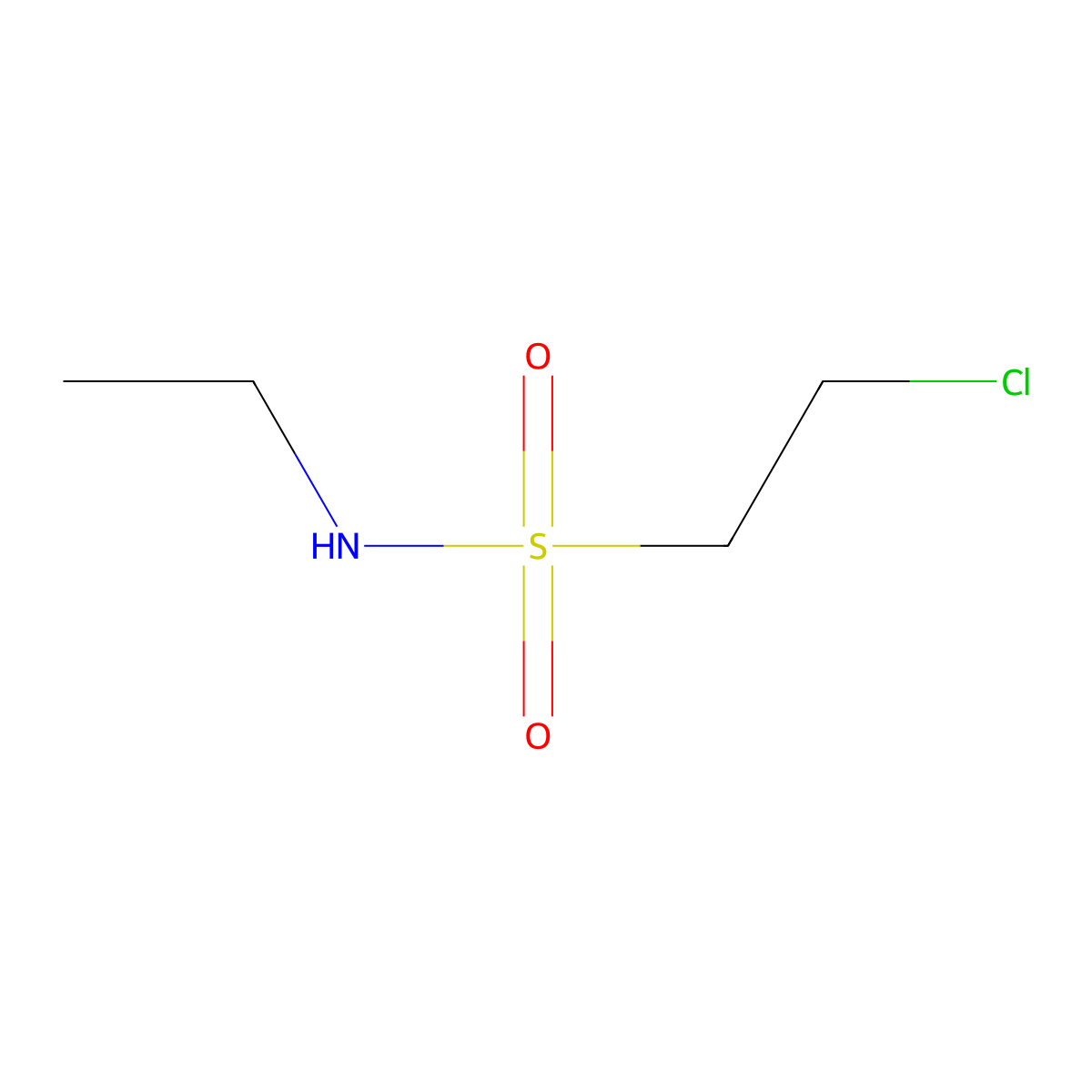2-chloro-N-ethylethane-1-sulfonamide molecular structure, CAS 1479474-58-2