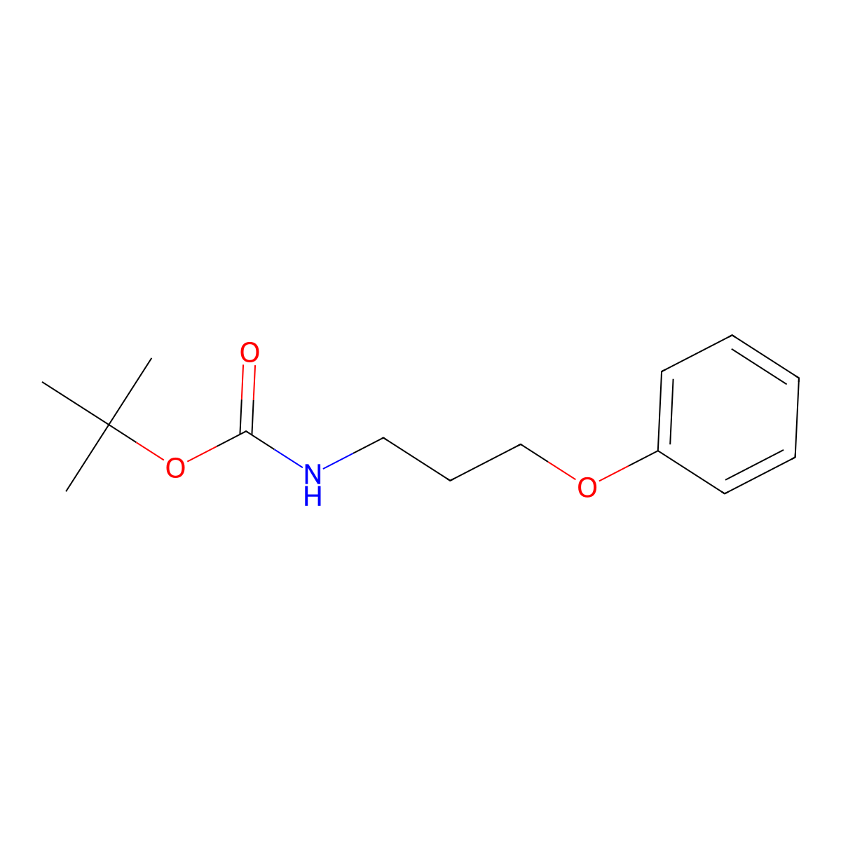 tert-Butyl (3-phenoxypropyl)carbamate molecular structure, CAS 1479496-35-9