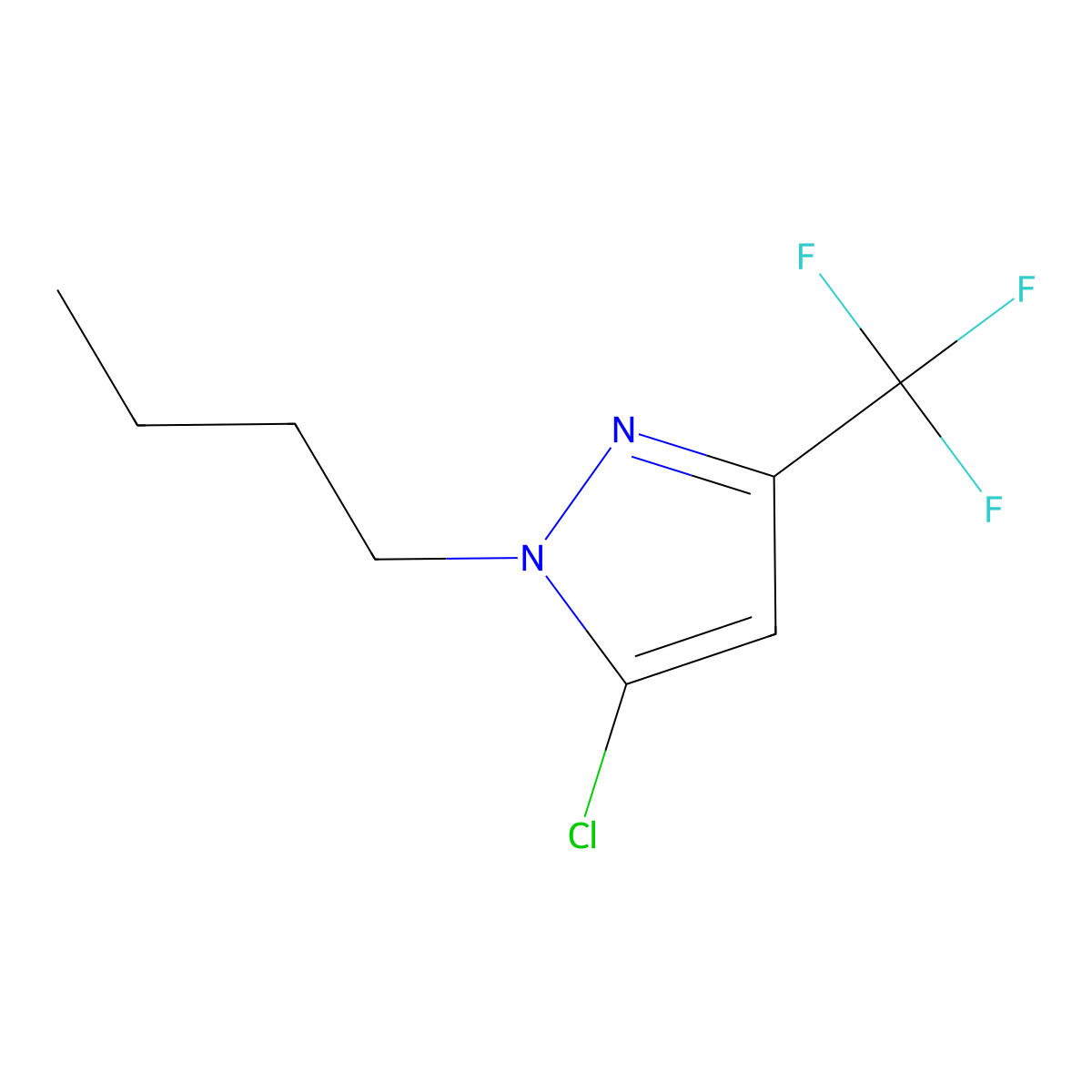 1-Butyl-5-chloro-3-(trifluoromethyl)-1h-pyrazole molecular structure, CAS 1479534-03-6