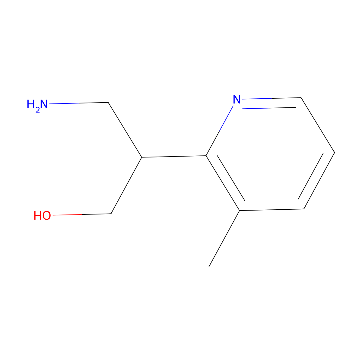 3-Amino-2-(3-methylpyridin-2-yl)propan-1-ol molecular structure, CAS 1479563-87-5