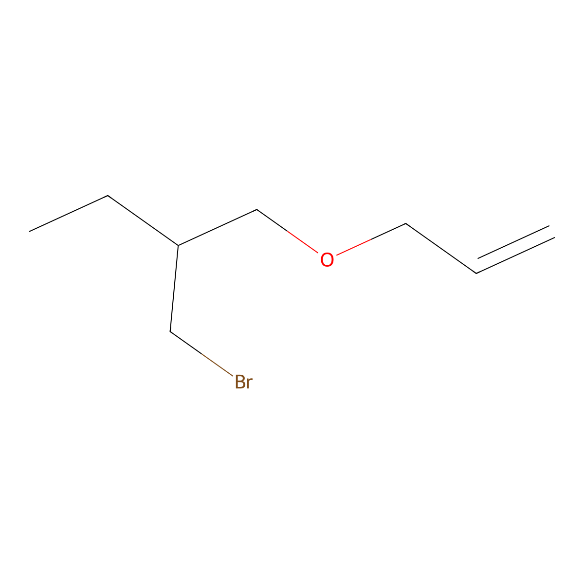 2-(Bromomethyl)-1-(prop-2-EN-1-yloxy)butane molecular structure, CAS 1479565-80-4