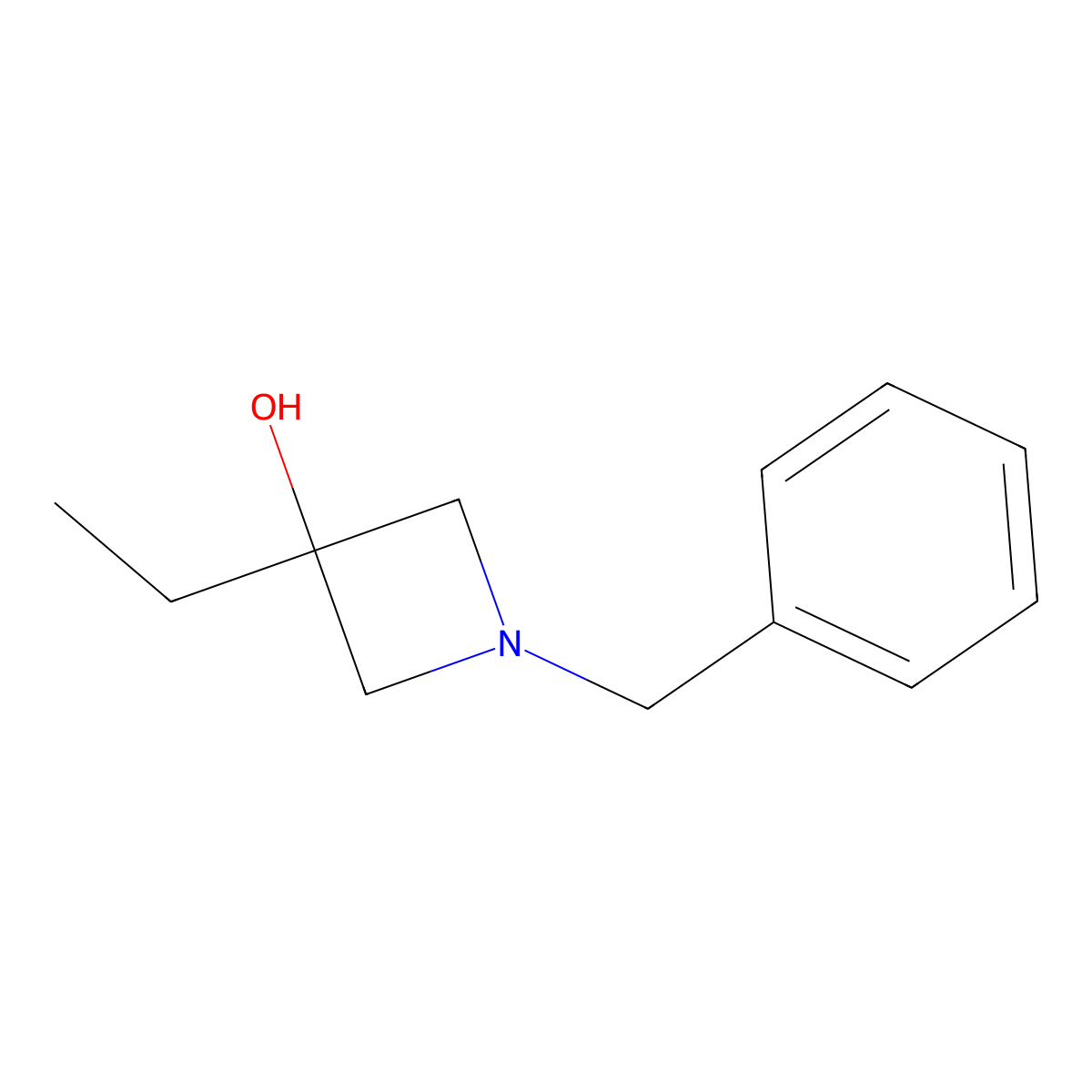 1-Benzyl-3-ethylazetidin-3-OL molecular structure, CAS 1479587-49-9