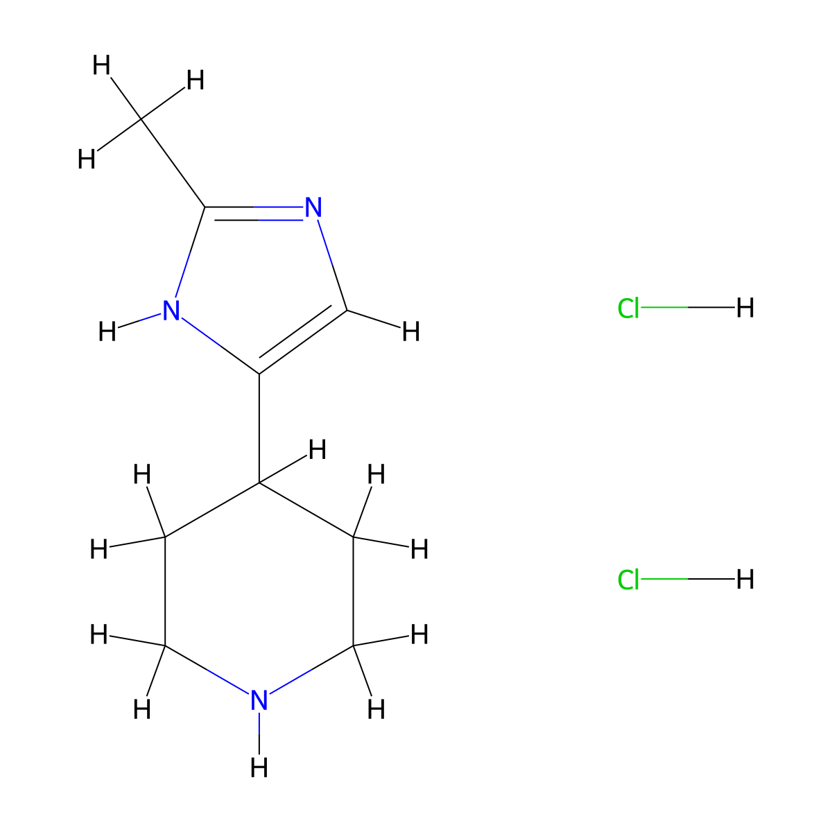 4-(2-Methyl-1h-imidazol-4-yl)piperidine dihydrochloride molecular structure, CAS 147960-32-5