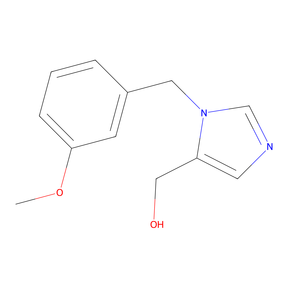 [3-[(3-Methoxyphenyl)methyl]imidazol-4-yl]methanol molecular structure, CAS 1479601-80-3