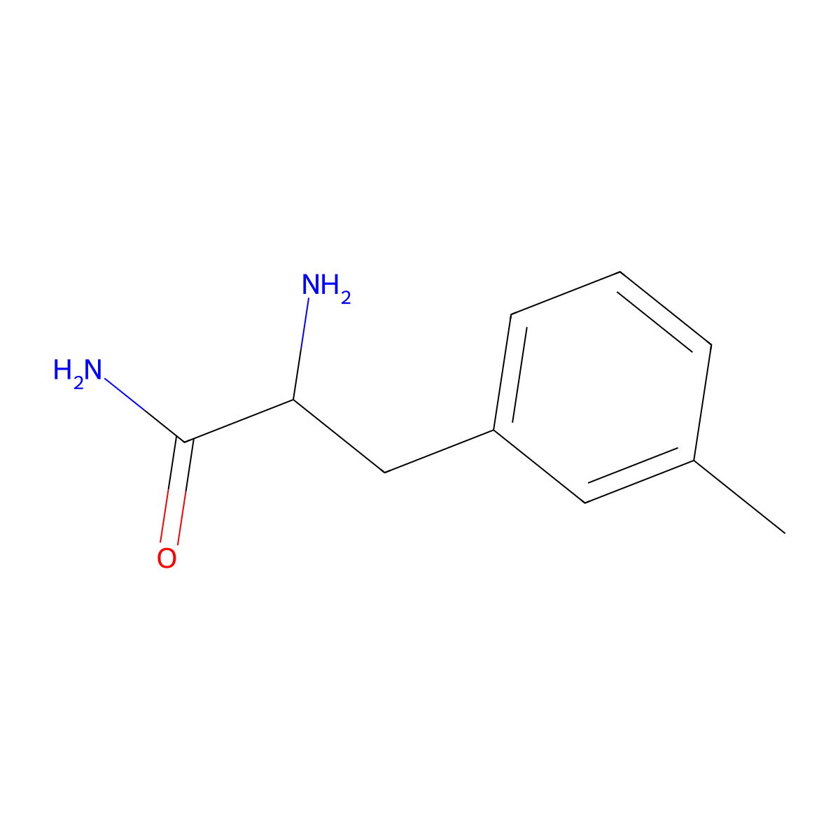 2-Amino-3-(m-tolyl)propanamide molecular structure, CAS 1479604-19-7